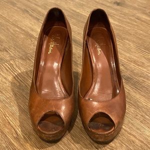 Cole Haan + Nike brown heels. Size 7 1/2